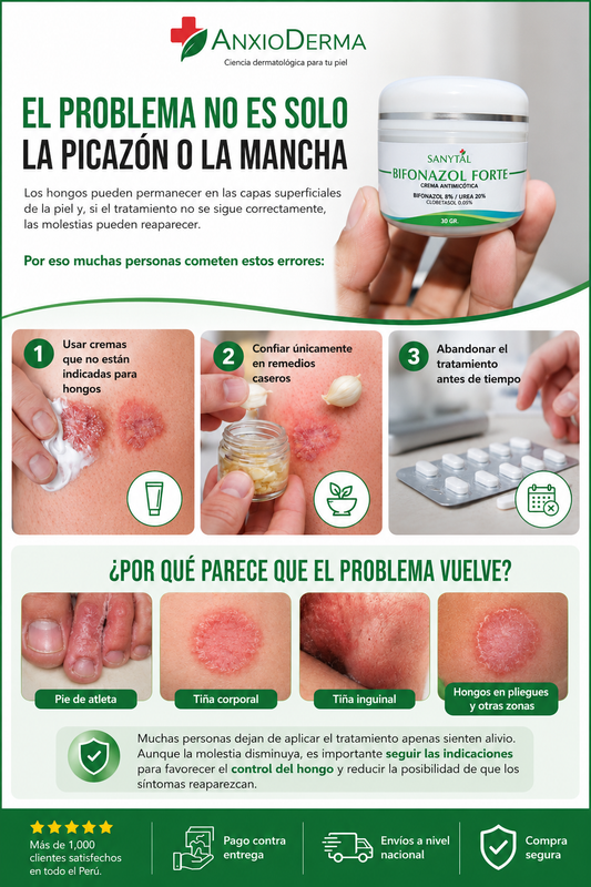 BIFONAZOL FORTE | CREMA PARA HONGOS Y TIÑA