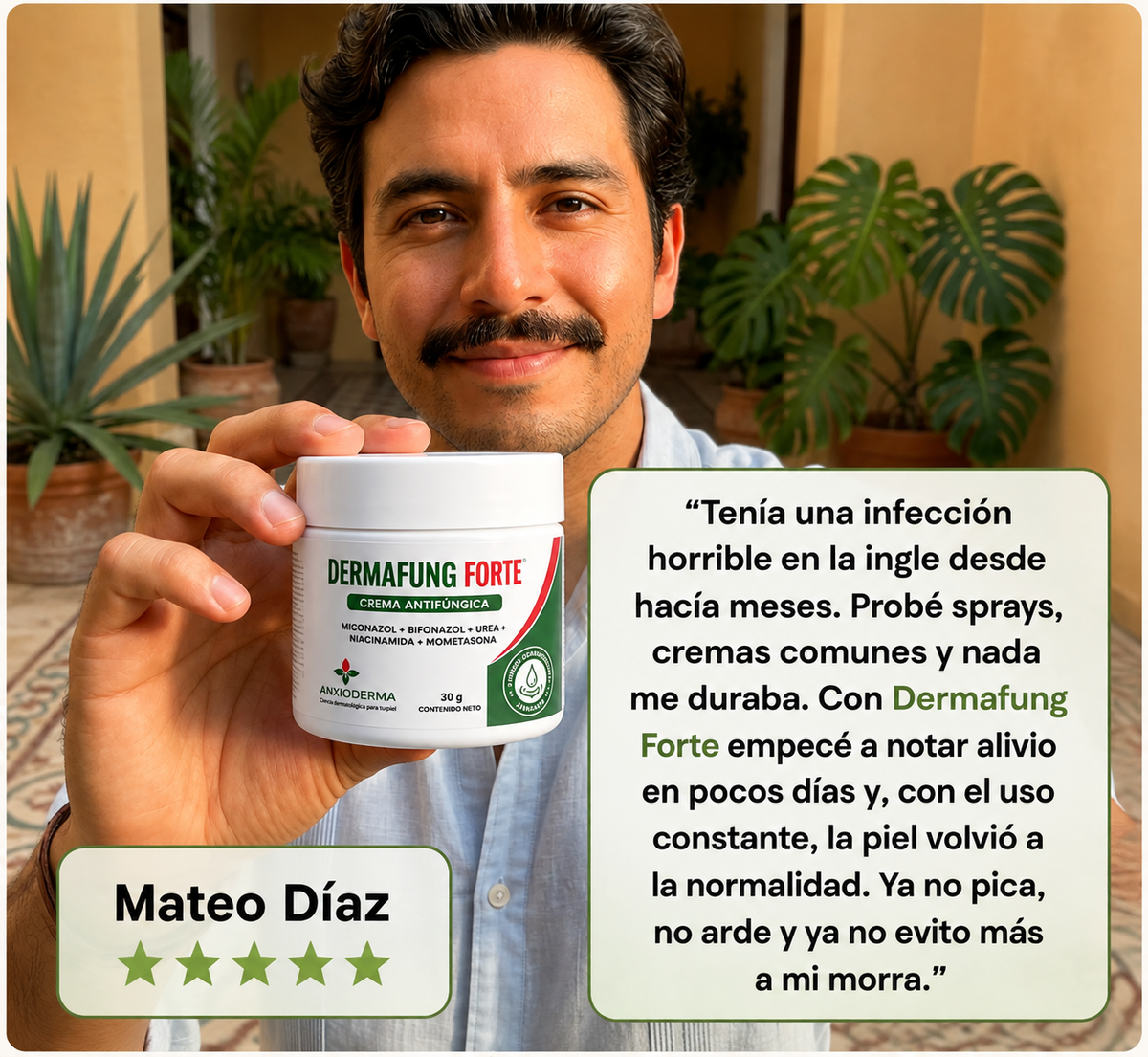 Dermafung Forte - Crema de Cuidado de los Pliegues de la Piel.