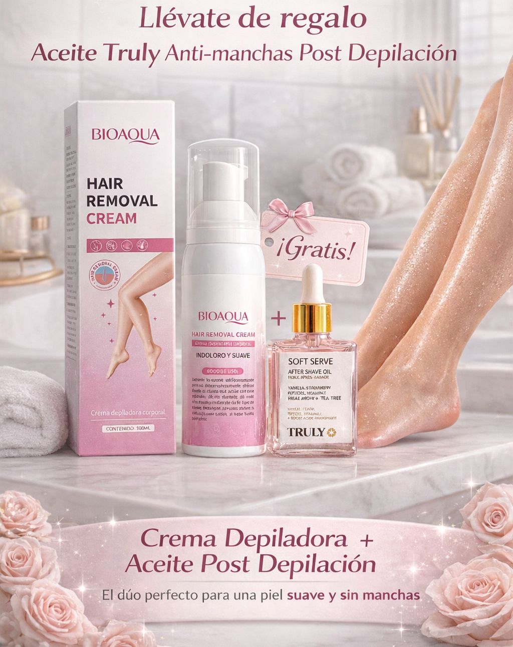 :  🔥 KIT DE DEPILACIÓN PREMIUM – PIEL SUAVE EN MINUTOS