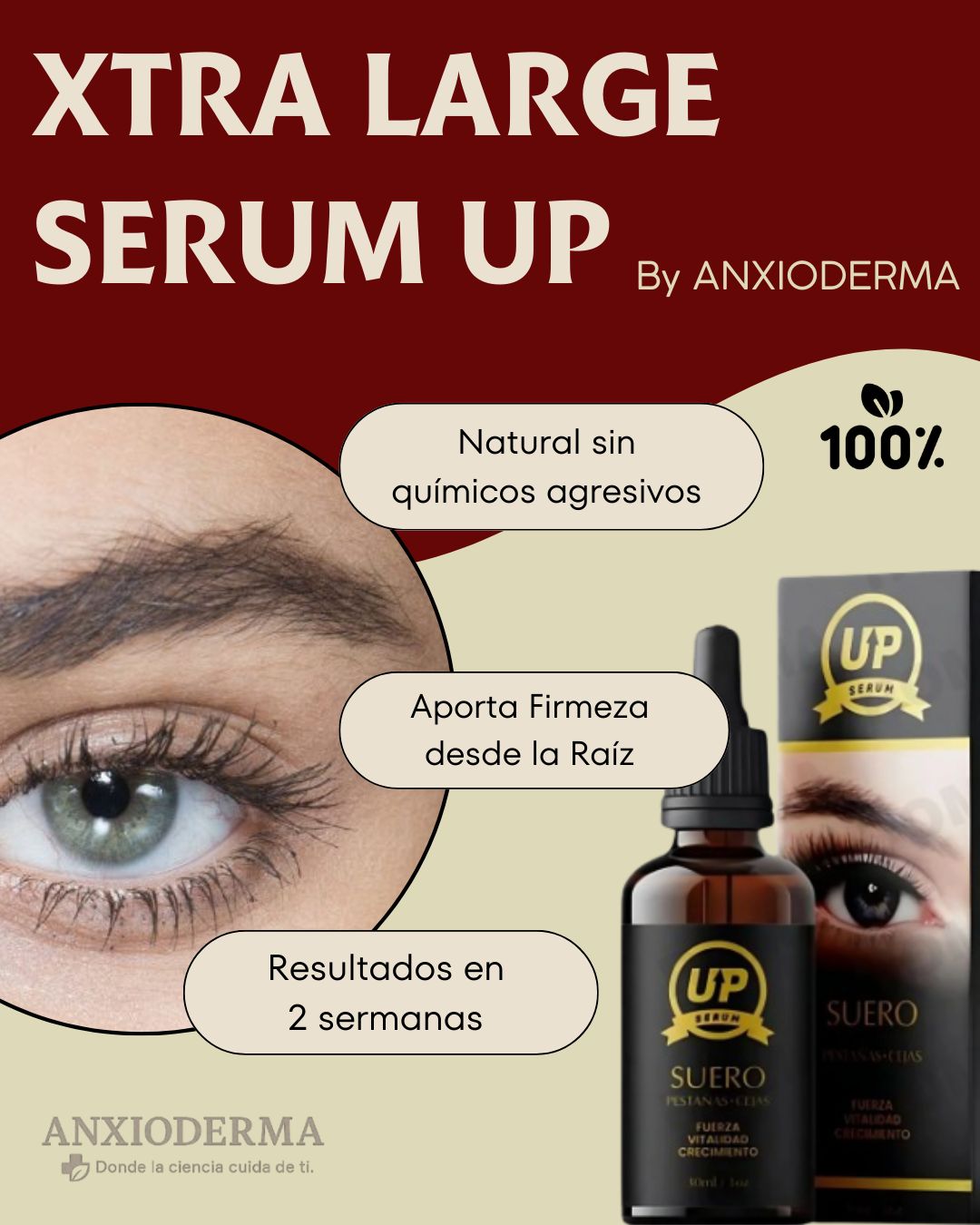 SERUM UP PRO® Alargamiento de pestañas y cejas.
