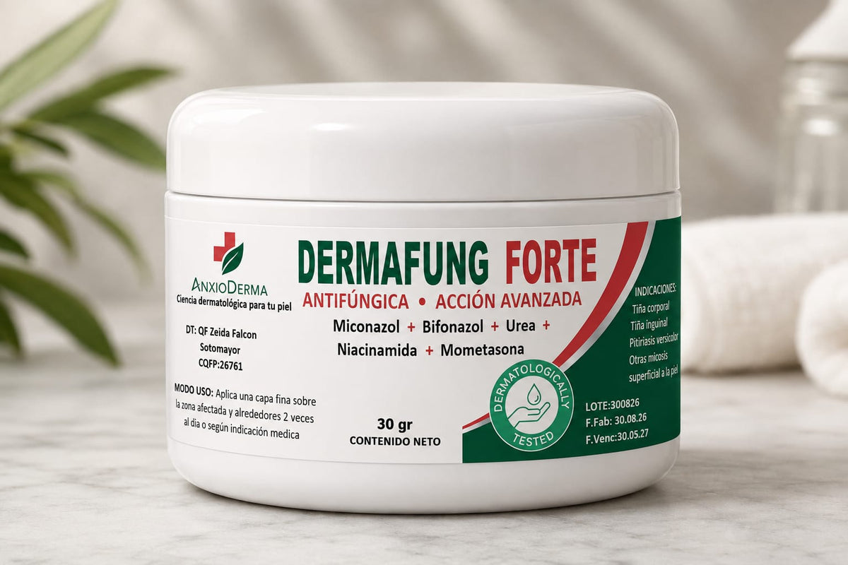 Dermafung Forte - Crema de Cuidado de los Pliegues de la Piel.